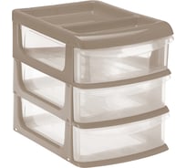 Универсальный бокс IDEA средний 3 секции капучино М 2765 капучино