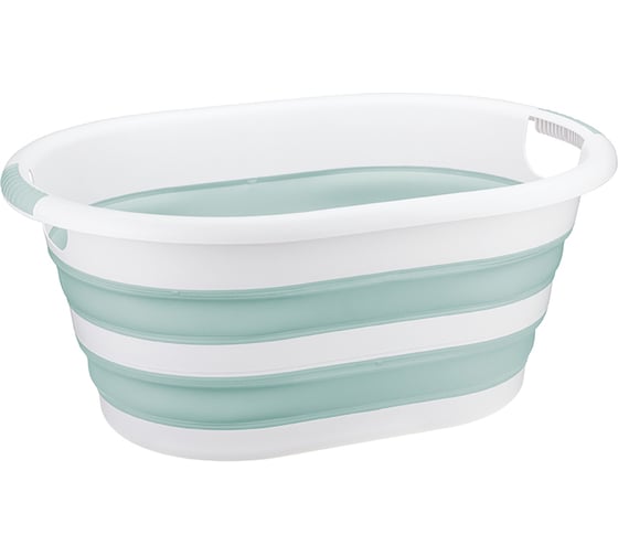 Таз IDEA Флекс овальный 17.5 л складной морская волна М 2503 Морская волна 1
