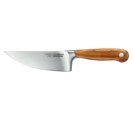 Нож кулинарный Tescoma Feelwood, 15 см, бежевый 884818