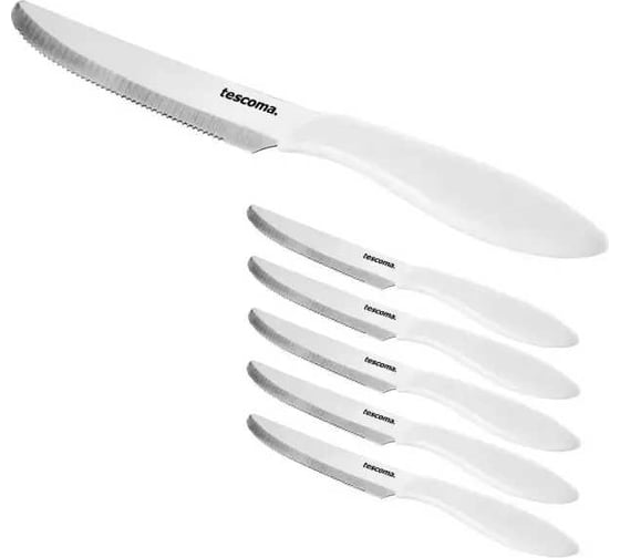 Нож столовый Tescoma PRESTO 12 см, 6 шт, белый 863054.11
