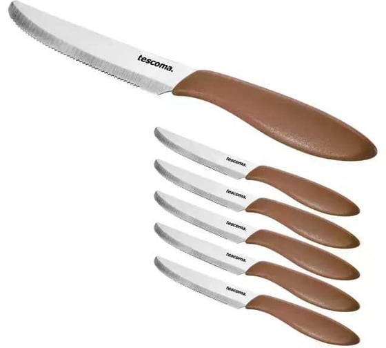 Нож столовый Tescoma PRESTO 12 см, 6 шт,, бежевый 863054.40 1