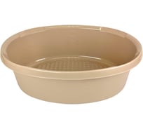 Таз пищевой Мультипласт Групп овальный 25л. бежевый MPG9963