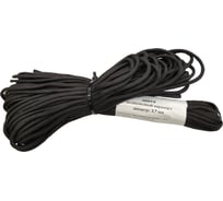 Шнур АзотХимФортис полиамидный паракорд д.3,7мм с сердечником (7 нитей), черный (30м) 77798