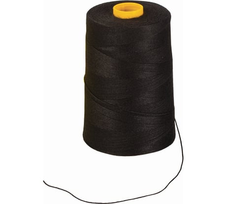 Лавсановая нить BRAUBERG для прошивки документов, черная, диаметр 1 мм, длина 1000 м, ЛШ 210ч, 603771