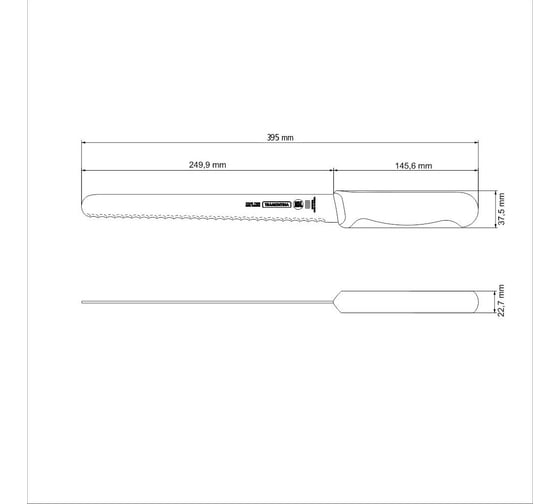 Нож для хлеба TRAMONTINA Professional Master 25 см 24627/100-TR