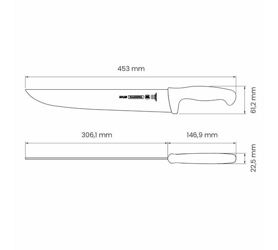 Нож для мяса TRAMONTINA Professional Master 30 см 24607/102-TR