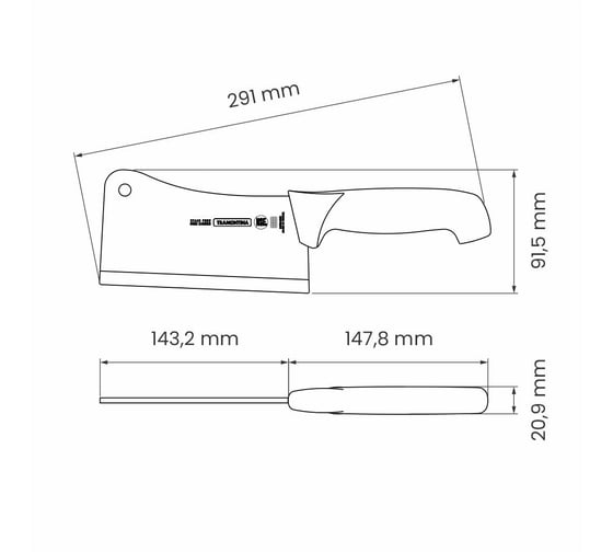 Топорик TRAMONTINA Professional Master 15 см 24624/106-TR