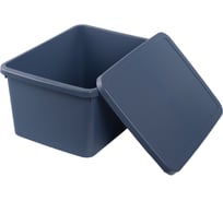 Коробка для хранения HOBBY LIFE STORUM синяя 20л 42.3x31.1x20.7см с крышкой HL041221CB