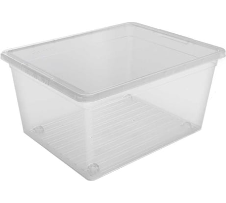 Ящик для хранения с крышкой FunBox, 37 л, Бейсик FB1081