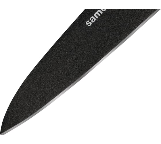 Нож кухонный Samura SHADOW универсальный с покр. Black-coating 120мм, AUS-8, ABS пластик SH-0021/K