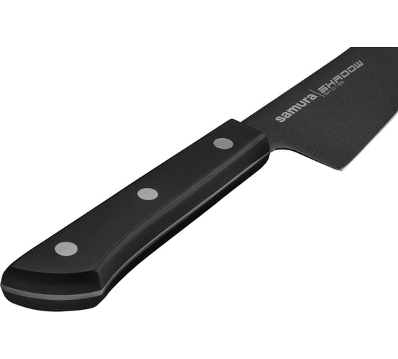 Нож кухонный Samura SHADOW Гюто с покрытием Black-coating 182 мм, AUS-8, ABS пластик SH-0185/K