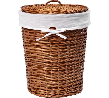 Плетеная корзина с крышкой WasserKraft Leine WB-350-L