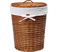Плетеная корзина с крышкой WasserKraft Leine WB-350-M