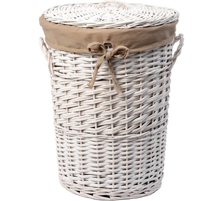 Плетеная корзина с крышкой WasserKraft Aller WB-106-M