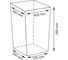Плетеная корзина для белья с крышкой Липпе (Lippe) WasserKraft WB-450-M 8