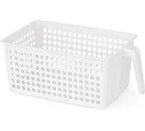 Корзина для хранения ЗПИ "Альтернатива" с ручкой (белый) М8973