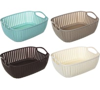 Вязаная корзина VETTA 29x21x10.5 см, пластик 406-120