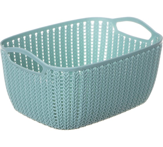 Вязаная корзина VETTA 21x16x10 см, пластик 406-121