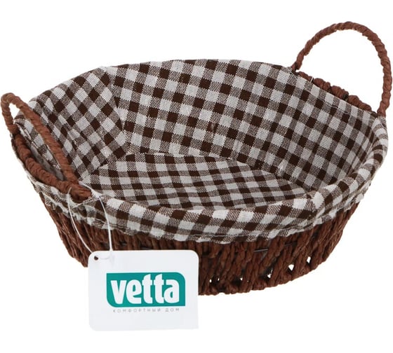 Плетеная корзинка VETTA Амелия 24x24x8 см 414-129