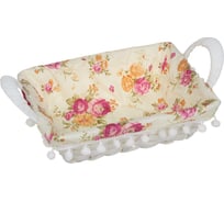 Корзина VETTA полипропилен, железо, хлопок, лен, 26.5x19x8 см 414-017