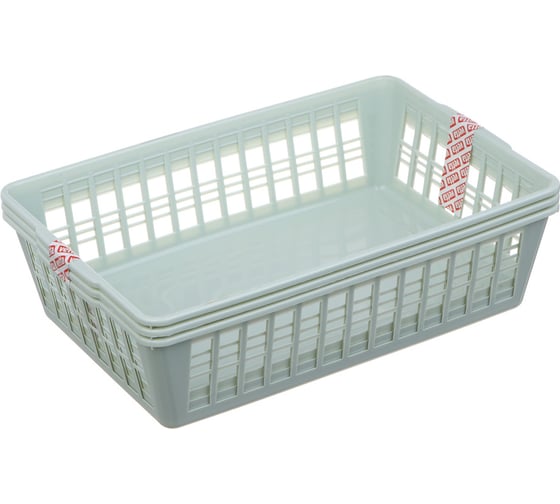 Набор корзинок для мелочей VETTA 3 шт., полипропилен, 24x16x6 см 414-006