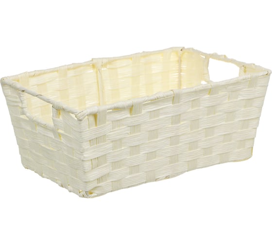 Плетёный короб для хранения VETTA 25x16x10 см, металл, крафт - бумага 457-640