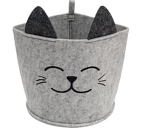 Органайзер для хранения Eva "Корзинка "FUNNY" Котик малый", 24x24x22 см, 8 л Я4762