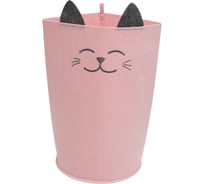 Органайзер для хранения Eva "Корзинка "FUNNY" Котик розовый", 30x30x48 см, 29 л Я47223