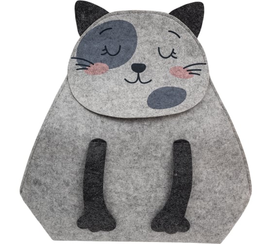 Органайзер для хранения Eva "Корзинка "FUNNY" Котун-толстун", 42x24x58, 15 л Я47701 1