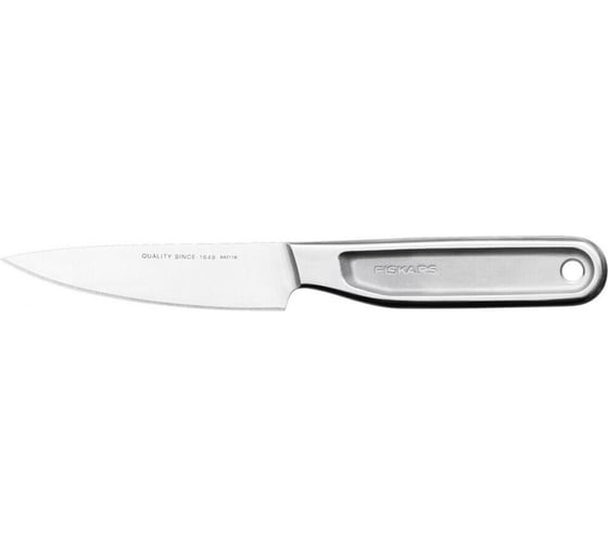 Нож для чистки овощей FISKARS 10 см, цельнометаллический, All Steel 1062887