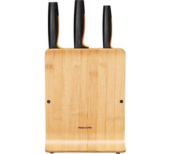 Набор ножей FISKARS 3 шт., бамбуковый блок FF 1057553