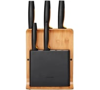 Набор ножей FISKARS 5 шт., бамбуковый блок FF 1057552