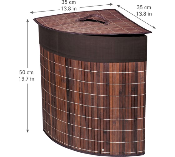Угловая корзина для белья Tatkraft ATHENA 11250