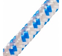 Плетеный шнур Tech-Krep ПП 6 мм с сердечником, 16-прядный, высокопрочный, цветной, 100 м 140309