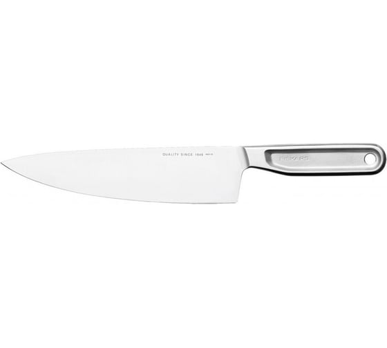 Нож поварской FISKARS 20 см, цельнометаллический, All Steel 1062882 1