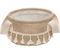 Корзина стеллажная с ручками HANDY HOME Кантри, Д250 Ш250 В120, бежевый LIS-87M