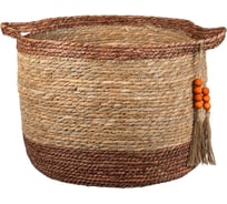 Корзина для хранения Natural House Бразилия Д470 Ш470 В330, натуральный, шоколадный UC-243 XL