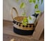 Корзина для хранения с ручками Natural House Колумбия Д240 Ш240 В130, натуральный, черный UC-245 S 4