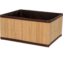 Корзина стеллажная Natural House Бамбук Д290 Ш230 В140, коричневый Shan-07