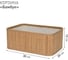 Корзина стеллажная Natural House Бамбук Д300 Ш200 В120, натуральный Shan-03 3