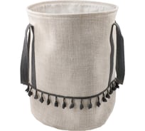 Корзина бельевая с ручками HANDY HOME Кантри Д350 Ш350 В420, пепельный LIS-89