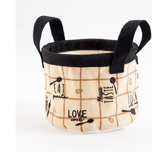 Текстильная корзинка Этель "Homemade" 12x14 см 5383571 1