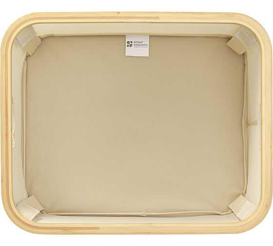 Корзина для белья Smart Solutions Neat Low, 40x33x20 см, молочная SS0000154