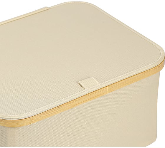 Корзина для белья Smart Solutions Neat Low, 40x33x20 см, молочная SS0000154