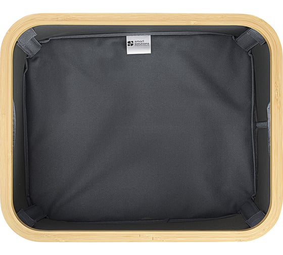 Корзина для белья Smart Solutions Neat Low, 40x33x20 см, серая SS0000155