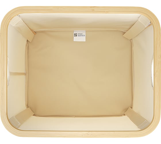 Корзина для белья Smart Solutions Neat Mid, 40x33x43 см, молочная SS0000151