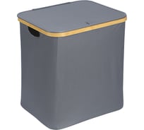 Корзина для белья Smart Solutions Neat Mid, 40x33x43 см, серая SS0000152