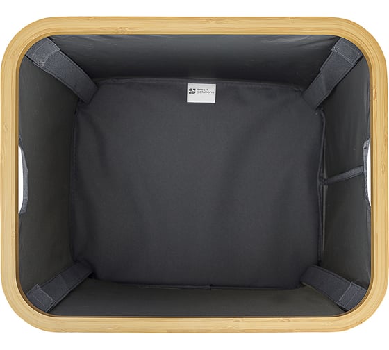 Корзина для белья Smart Solutions Neat Mid, 40x33x43 см, серая SS0000152