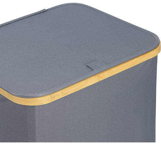 Корзина для белья Smart Solutions Neat Mid, 40x33x43 см, серая SS0000152