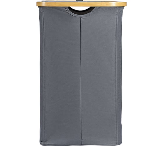 Корзина для белья с двумя отделениями Smart Solutions Neat Twin, 53,5x33x53 см, серая SS0000146